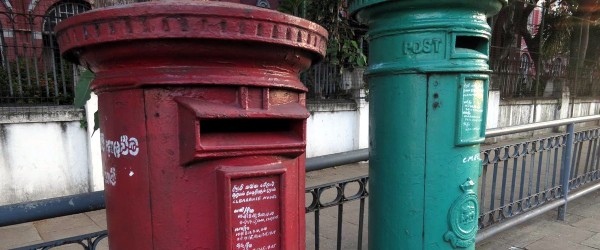 Contact via Classical Royal British Post Boxes in Colombo, Sri Lanka