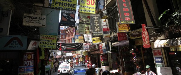 Running Errands on a Travel Sunday in Thamel, Kathmandu, Nepal