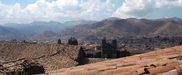 View of Cusco, Peru, from my room on my first Miserable Sick Day of my Trip