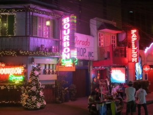 Red-light district in Manila, Philippines