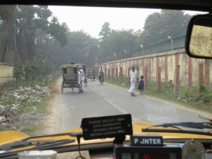 Taxi Ride to the Hostel in Kolkata, India