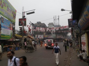 Main Road of my Area in Kolkata, India