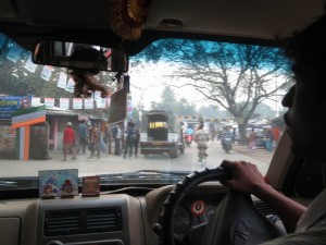 Dusty Road on the Way to Hoogly, India