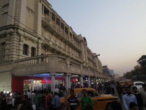 Crowded Esplanade in Kolkata, India