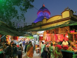 Kalighat Temple in Kolkata at Night