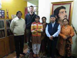 Dennis Kopp with Dinner Host Family, Kolkata