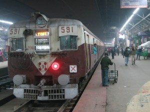 Train at Howrah Station in Kolkata, India