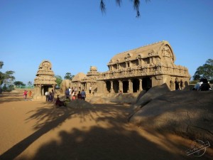 UNESCO World Hetitage Five Rathas in Mamallapuram, India