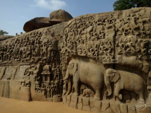 Bas-Relief in Mamallapuram, India