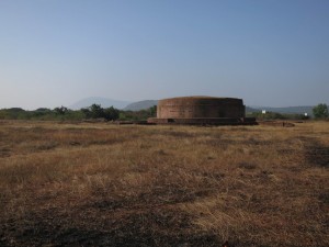 Ruined Big Stupa in Baviconda, India