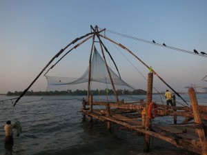 Chinese Fishing Net at the tip of Fort Cochin