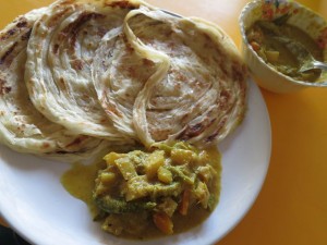 Parotta with Veg. Curry in Kochi, India