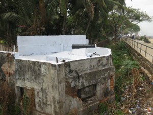 Cannon on a Wall where the Fort once stood