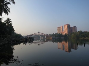 Amritapuri Ashram with the Backwaters