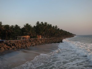 Beach Sunset with Amma, Amritapuri