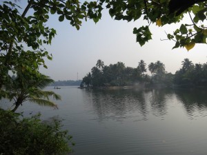 Amritapuri Backwaters in Kerala, India