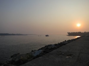 Sunrise at the Dolphin Beach Backwaters