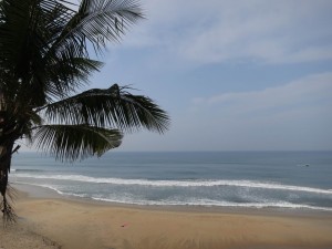 Beach view from the Cliffs in Varkala