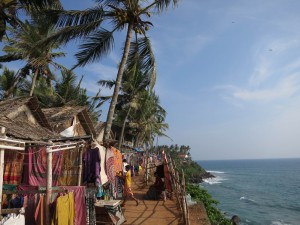 Varkala Shops and Restaurants on the Cliff