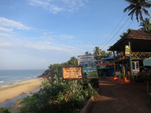 Cliff Restaurants and Beach in Varkala