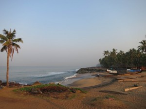 Fishing Boats by Odayam Beach in Kerala