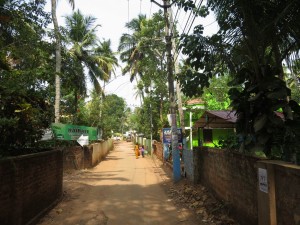 Dirt Road of Varkala Beach Settlement