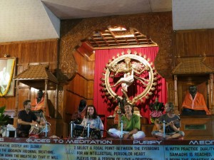 Dennis Kopp On Stage at Sivananda Ashram