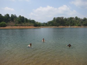 Last swim at the Sivananda Lake