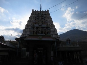 Temple with Arunachala Mountain