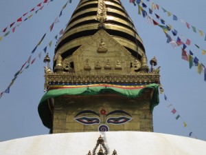 Buddha's Eyes at Swayambhunath Stupa