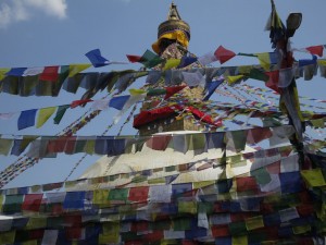 Tibetan Prayer Flags in Boudhanath