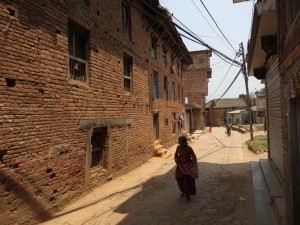 Empty Streets of Newari Town Pharping