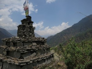 Buddhist Chorten by Gatlang, Nepal