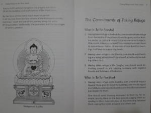 Commitments of Refuge in the Buddha