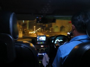 Futuristic Taxi with Video in Bangkok