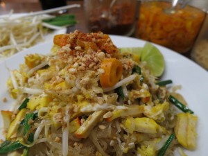 Veg and Tofu Pad Thai in Bangkok