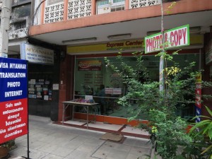 Myanmar Visa Support Shop on Thanon Pan