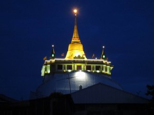 The Golden Mountain at Night in Bangkok