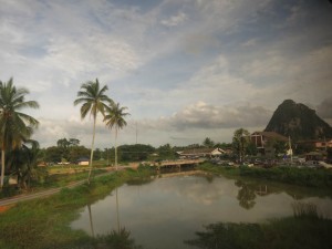 Landscape while travelling to Wat Suan Mokkh, Thailand