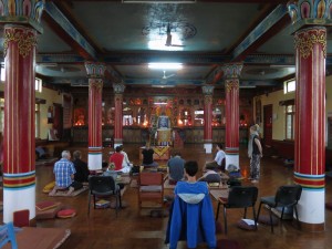 Mahayana Meditation Hall at Kopan Monastery, Nepal