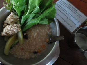 Theravada Breakfast without Pleasure at Wat Suan Mokkh, Thailand