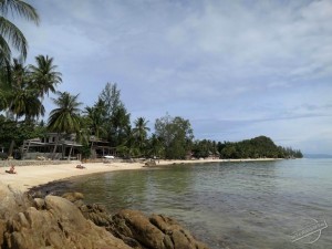 Empty Resort Beach on Koh Phangan, Thailand