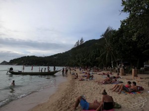 Busier Beach on Koh Tao Island in Thailand