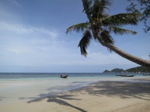 Empty Morning Beach on Koh Tao Island, Thailand