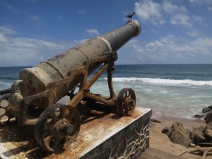 Rusty Colonial Canons in Fort Colombo, Sri Lanka