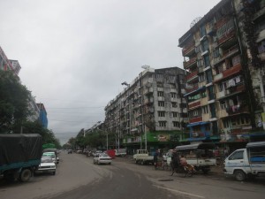 Run Down Houses in Yangon, Myanmar