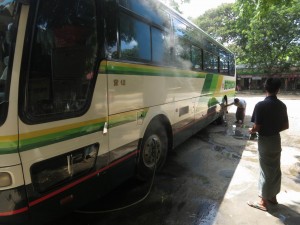 Cooling the Brakes of the Mandalay Bus, Myanmar