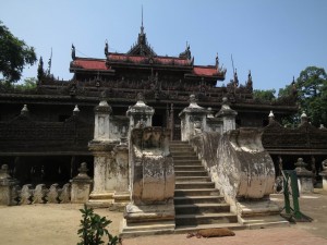 Shwenandaw Kyaung Monastery in Mandalay, Myanmar