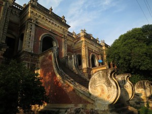 Buddhist Brick Monastery in Mandalay, Myanmar