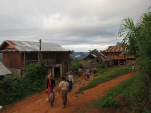 Palaung Women going to the Buddhist Monastery, Myanmar